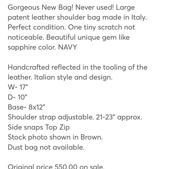 🦋🌹Persaman New York Leather Bag🌹🦋 - Picture 6 of 8